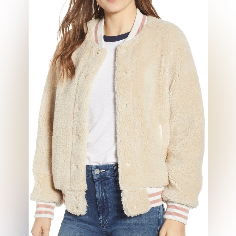 MOTHER faux fur jacket